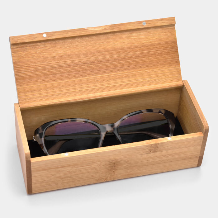 Boîte à lunettes personnalisée bois gravé
