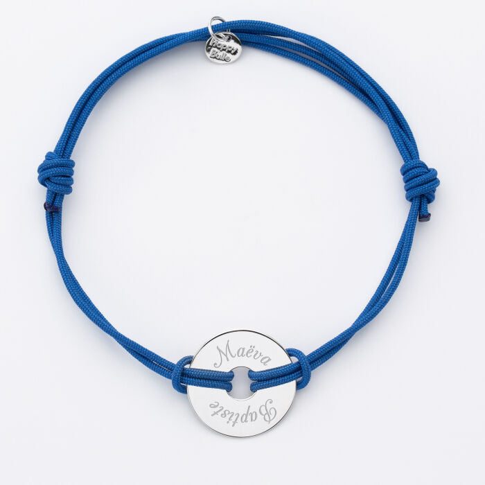 Bracelet homme personnalisé cordon double