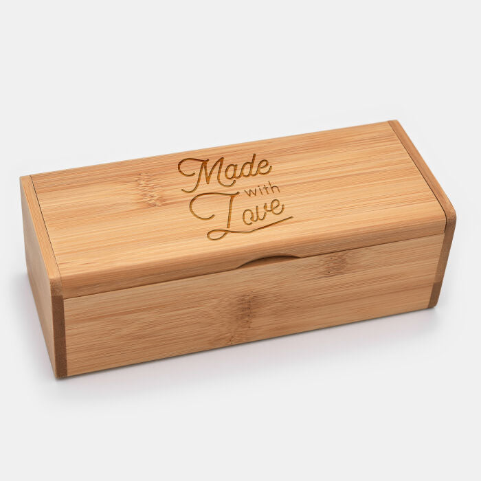 Boîte à lunettes personnalisée bois gravé
