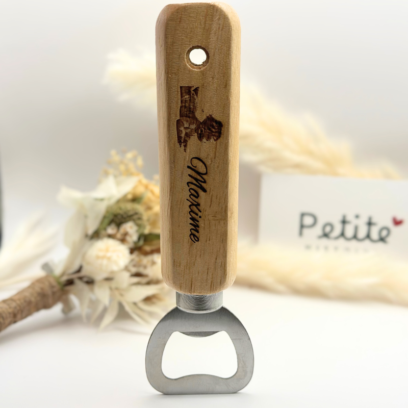 Décapsuleur personnalisé bois