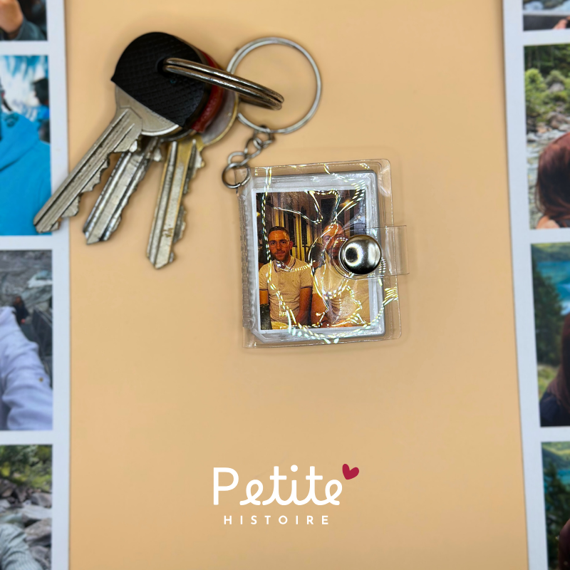 Porte-clés album photo – 20 photos incluses