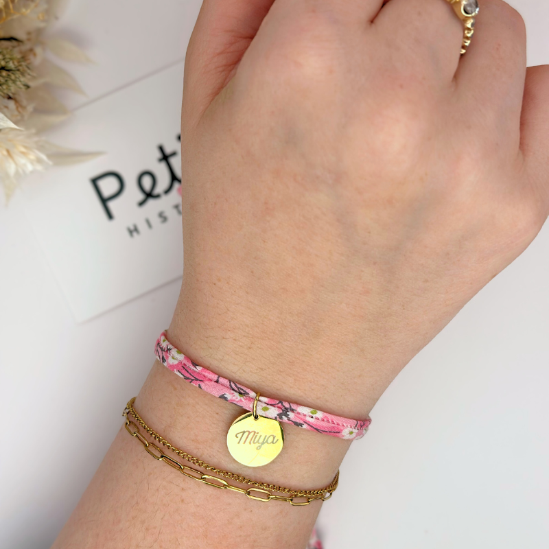 Bracelet Liberty – Cerisier du Japon – plaqué or