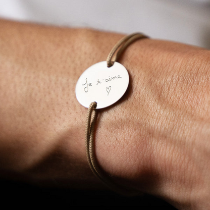 Bracelet Médaille À Deux Trous