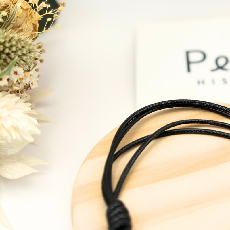 Bracelet gourmette personnalisé – Noir - "plaqué or"