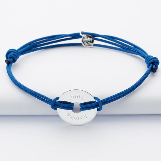Bracelet homme personnalisé cordon double