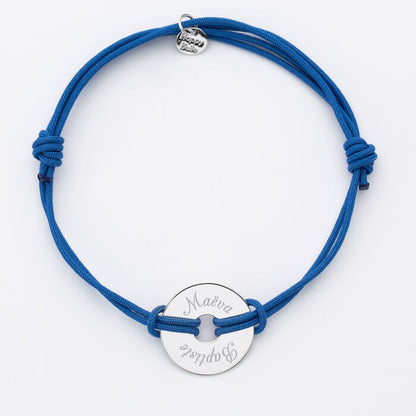 Bracelet homme personnalisé cordon double