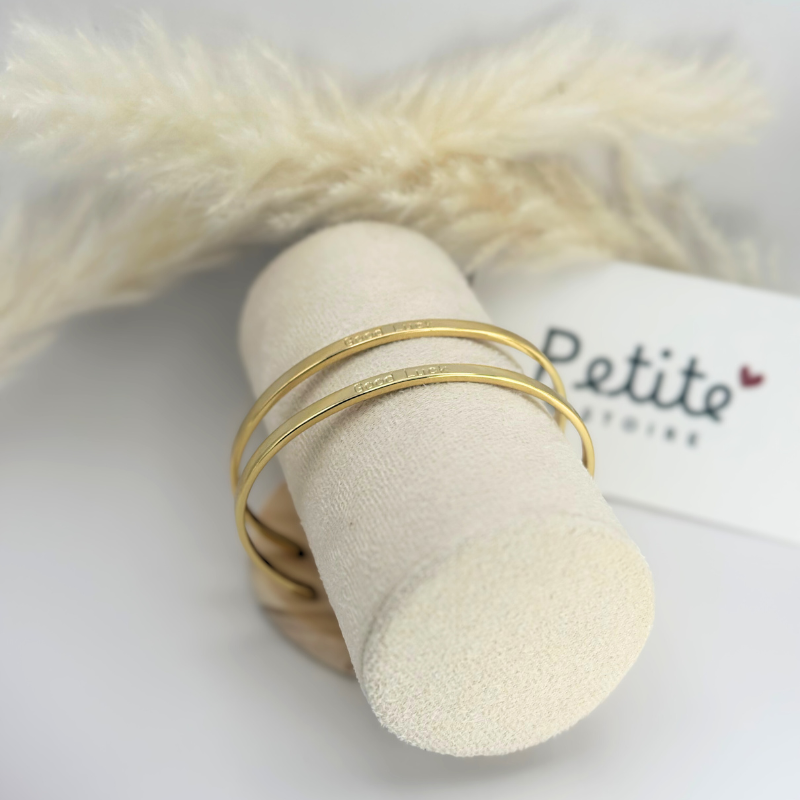 Jonc en plaqué or – Good Luck