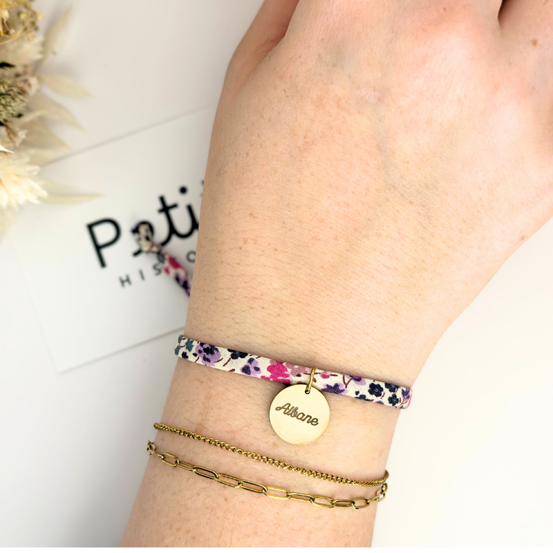 Bracelet Liberty Pivoines – plaqué or