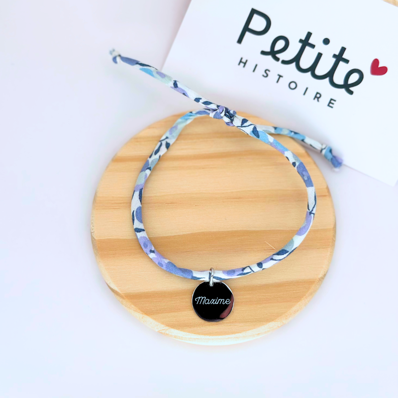 Bracelet Liberty "Pétale Bleu" – Argent