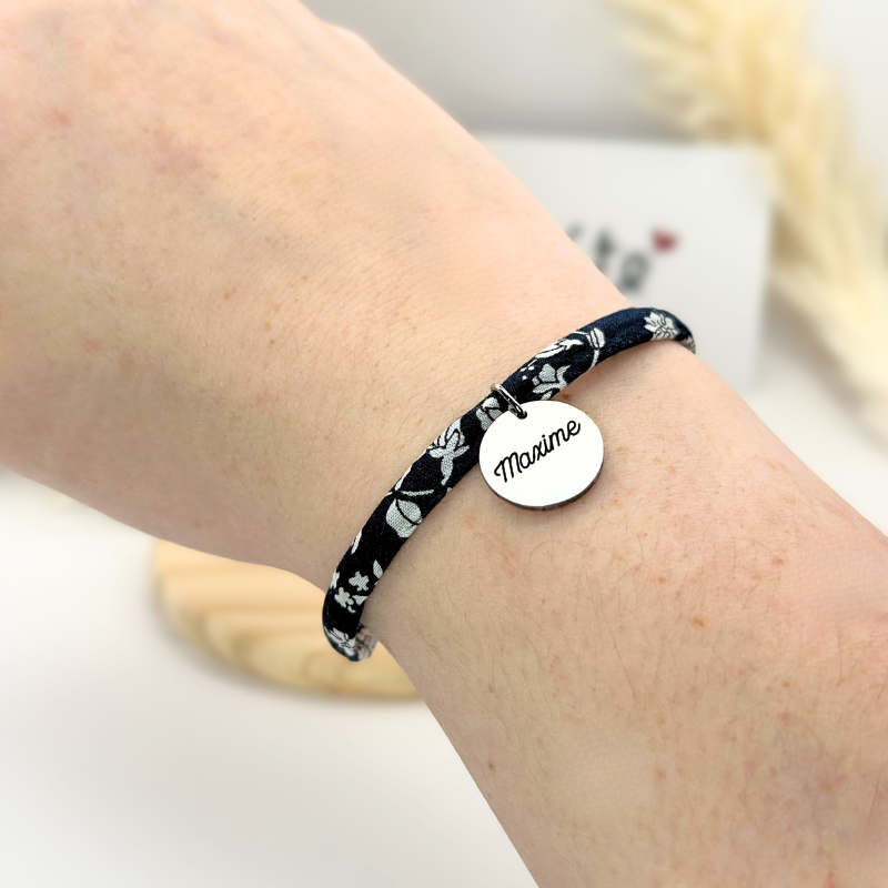 Bracelet Liberty – Nuit Fleurie Argent