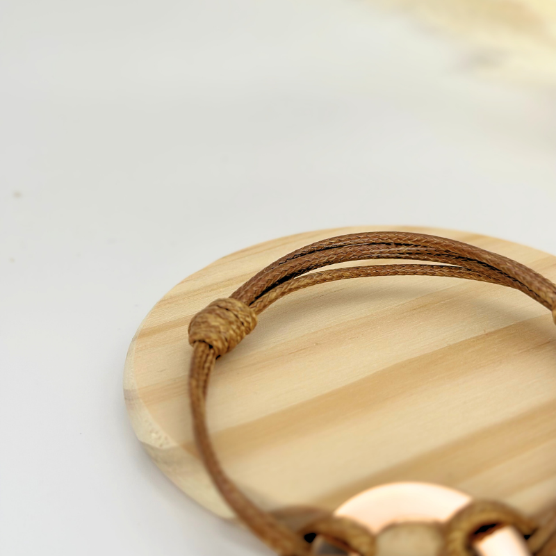 Bracelet Personnalisé - Cible marron