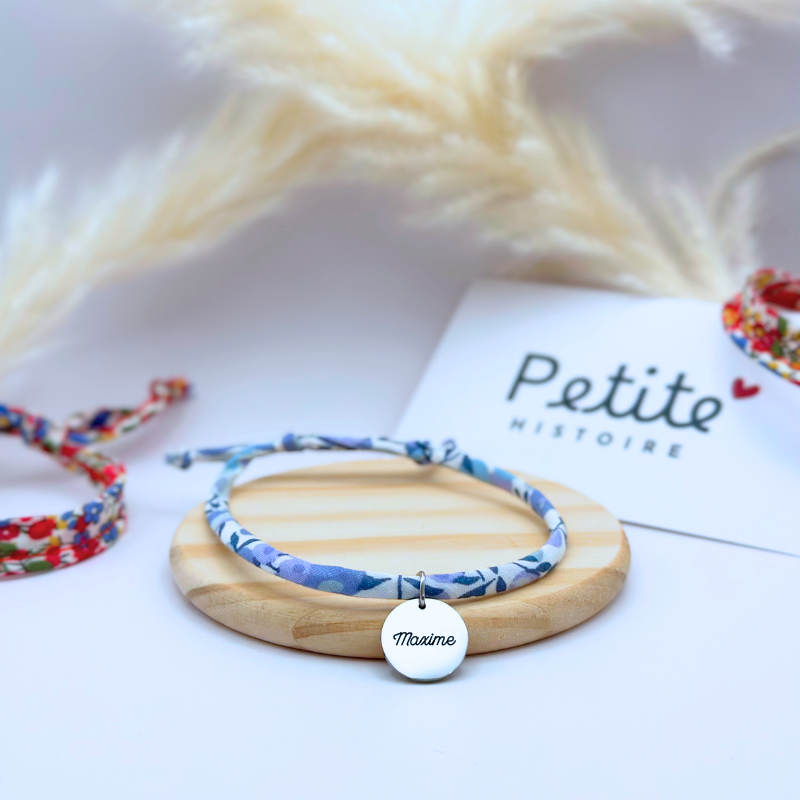 Bracelet Liberty "Pétale Bleu" – Argent