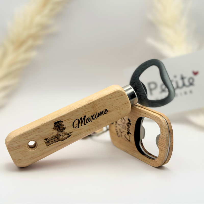 Décapsuleur personnalisé bois