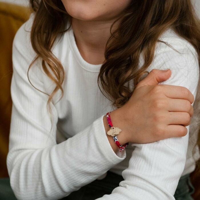Bracelet enfant Liberty personnalisé - nuage