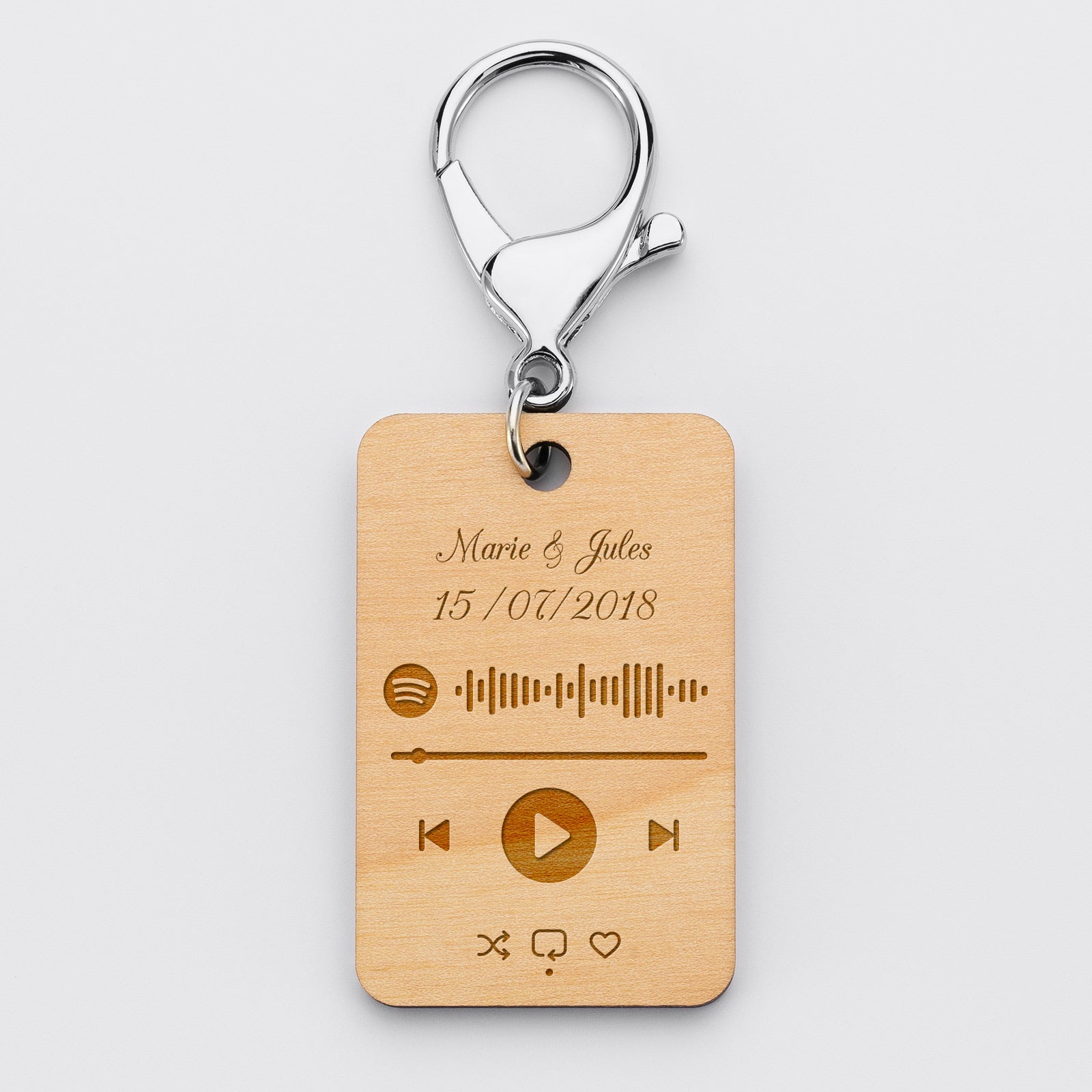 Porte-clés personnalisé bois – Spotify