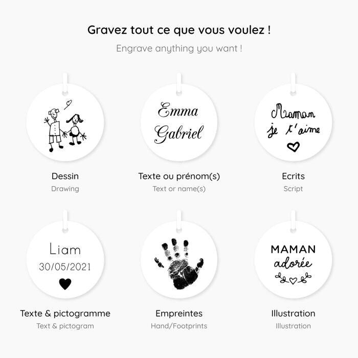 Pendentif homme personnalisé médaille gravée