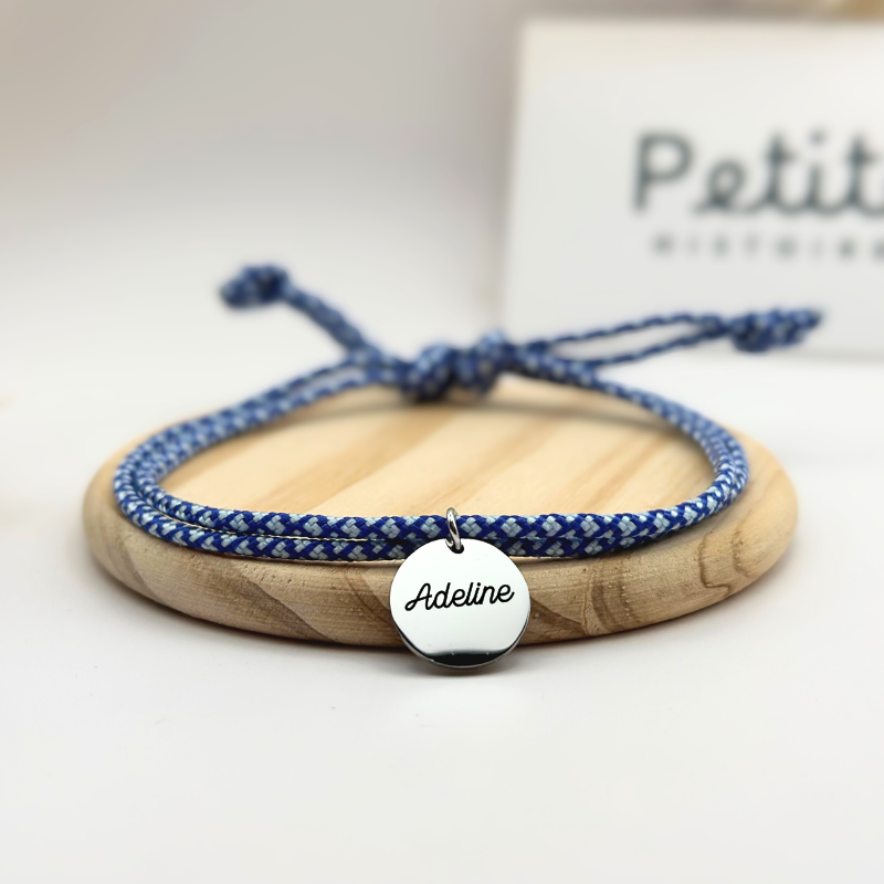 Bracelet double cordon - Ocean Steel "Argent"