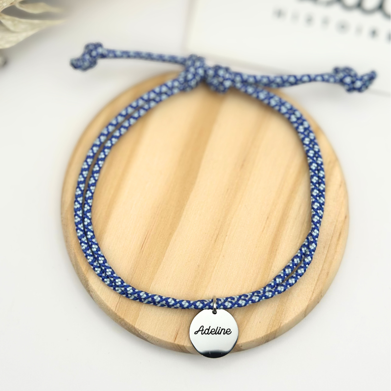 Bracelet double cordon - Ocean Steel "Argent"