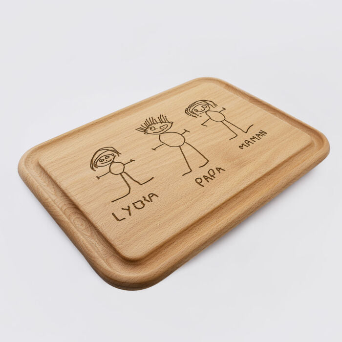 Planche à découper cuisine personnalisée bois