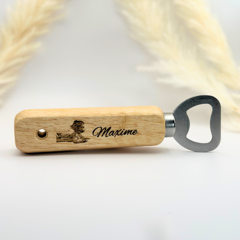 Décapsuleur personnalisé bois