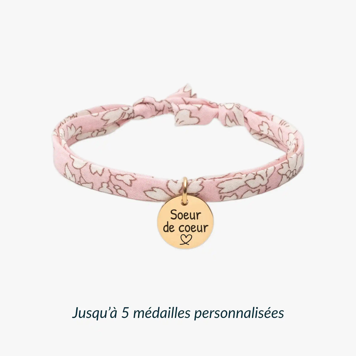 Bracelet Liberty - Rose poudré