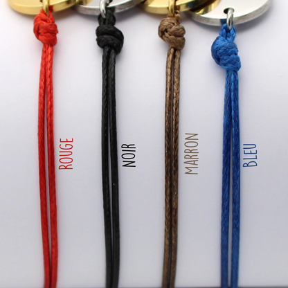 Bracelet Médaille À Deux Trous