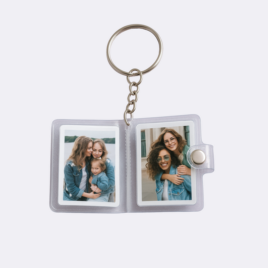 Porte-clés album photo – 20 photos incluses